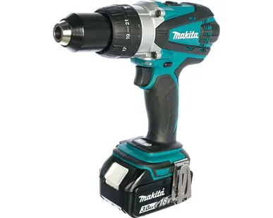 фото Аккумуляторная ударная дрель-шуруповерт Makita DHP458RFE