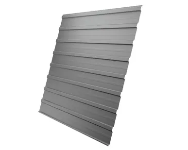 фото Профнастил С10A 0,5 Satin RAL 9006 бело-алюминиевый