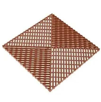 Фото №0 Решетка газонная c обрамлением 400х400х18мм, Коричневый