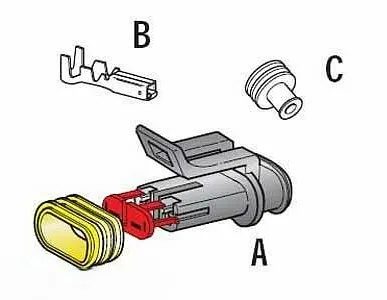 фото РАЗЪЕМ ВЛАГОЗАЩ 2КОНТ ВИЛКА КОМПЛ