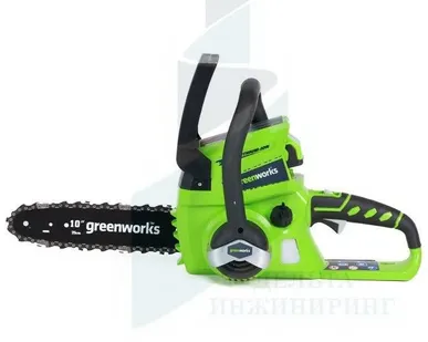 фото Аккумуляторная цепная пила GreenWorks G24CS25