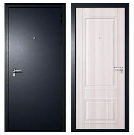 Фото №0 Дверь входная Элит Строй (Сибирь-Профиль) металл/МДФ, Антик серебро/Беленый дуб 2050х960мм, ПРАВАЯ