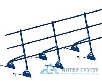фото Ограждение кровельное PRESTIGE ZN натур H-900/3,0м (3трубы) ГОСТ Р 53254-2009
