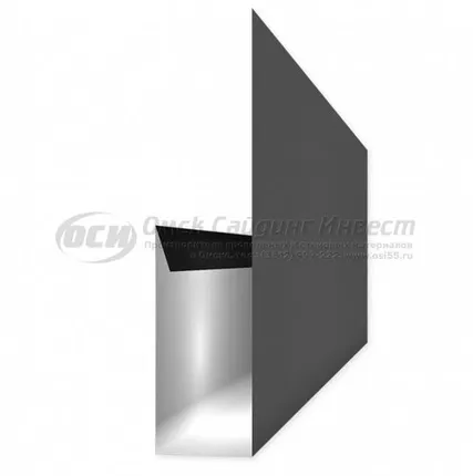 Фото №0 Финишная планка (сайдинг корабельная рейка) RAL 7024 (Графит)