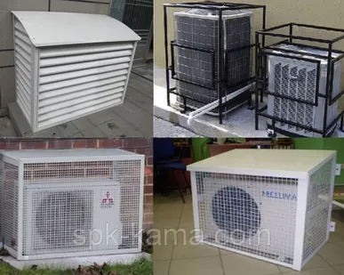 фото Металлическая защита кондиционера