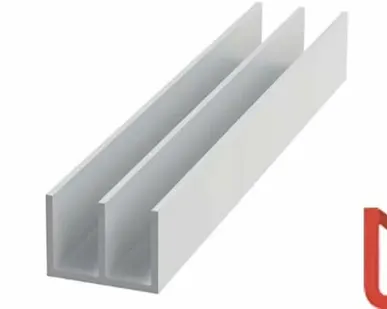 фото Алюминиевый профиль Ш-образный 10х10х2 мм АД0 оцинкованный