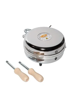 Фото №1 Электрическая вафельница CBE Elettrodomestici 8080200 электровафельница, форма скорлупы грецкого ореха, толщина 5.0 mm в Москве