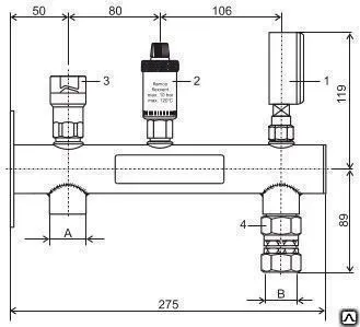 фото Группа присоединений Flamco Flexconsole и Flexconsole Plus