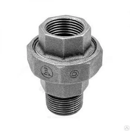 Фото №0 Соединитель чугун американка Ду 20 ВР Fittex, 20 мм