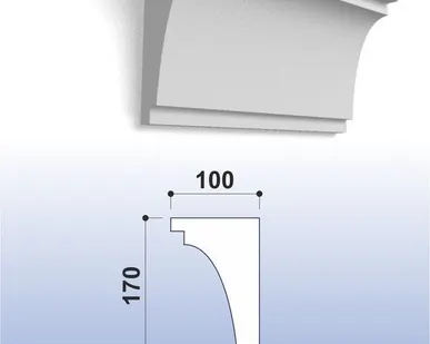 фото Карниз (лепнина) К024