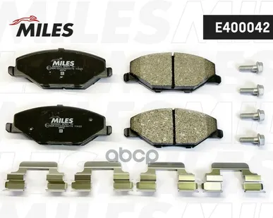 фото E400042 MILES Колодки торм. перед. Polo (rus) 11-, Fabia 11- LowMetallic Miles арт. E400042