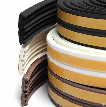 Фото №0 Уплотнитель Е-профиль черн. 9х4мм 1 п.м. двойной