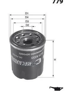 фото Фильтр Масляный Mecafilter арт. ELH4440