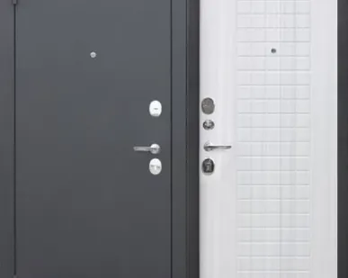 фото Дверь металлическая GARDA МУАР Белый ясень 2050х860 левая