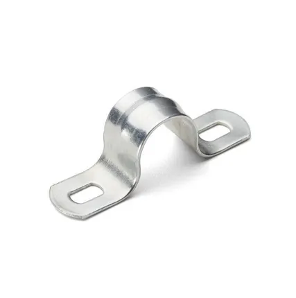 Фото №0 Скоба крепежная двухлапковая СМД d10-11мм метал. оцинк. (уп.100шт) Fortisflex 52759