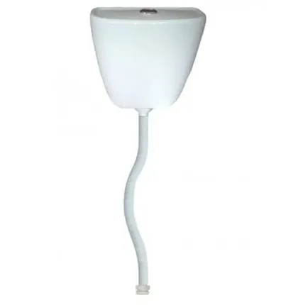 Фото №0 Бачок для унитаза средний пласт с трубой, кнопка (компл. с арм) Киров