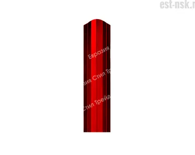фото Штакетник "М-планка" RAL 3011 Красно-коричневый