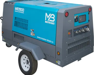фото Винтовой компрессор Master Blast MB390D-7 (дизельный)
