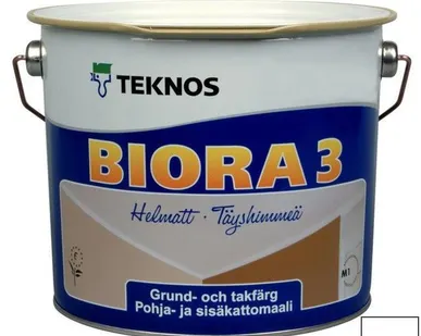 фото Краска Teknos Biora 3 Kattomaali 0,9 л