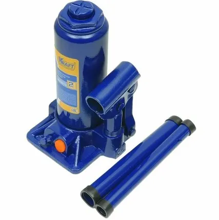 Фото №0 Бутылочный домкрат KRAFT 4 т, в кейсе, min 195мм-max 380мм KT 800014