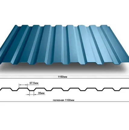 Фото №3 Профлист МП-20 Стандарт, покрытие Полиэстер, 0,4мм