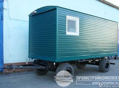 фото Здание мобильное на шасси (вагон на шасси), 6х2,5м