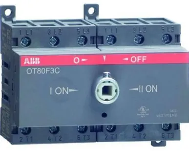 фото Рубильник реверсивный без ручки OT125F3C 3п 125А 400/750В AC/DC IP20 ABB