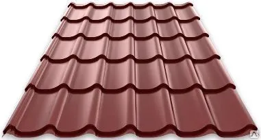 фото Металлочерепица монтерей,толщина 0,45мм,покрытие матовое.