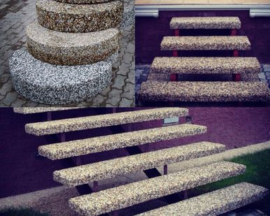 фото ступени для лестниц из бетона