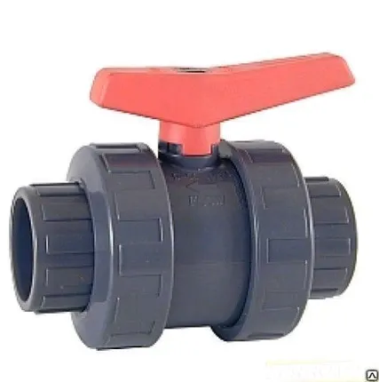 Фото №0 Кран шаровый ПВХ под вклейку д.20