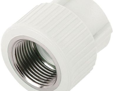 фото Муфта разъем. с ВР 25х3/4PPRC СЕРЫЙ MeerPlast