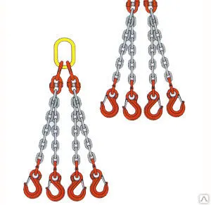 Фото №0 Строп 4СЦ-6,7 т. (L=4,0 м) 8 кл