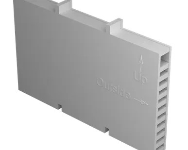 фото Вентиляционная коробочка серый (160 шт./кор.)