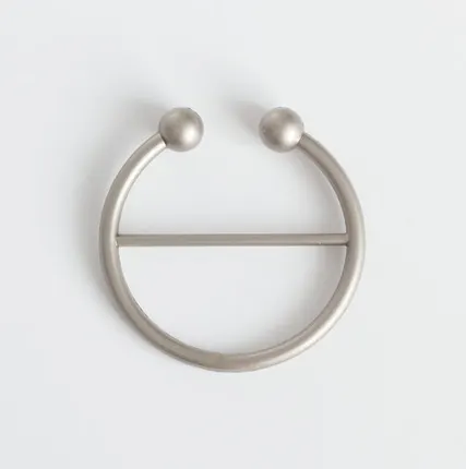 Фото №0 Пряжка металл 40мм декор. мат.серебро