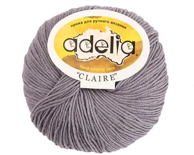 фото Пряжа ADELIA "CLAIRE" 50% шерсть, 50% акрил 50 г 138 м №002 БЕЛЫЙ