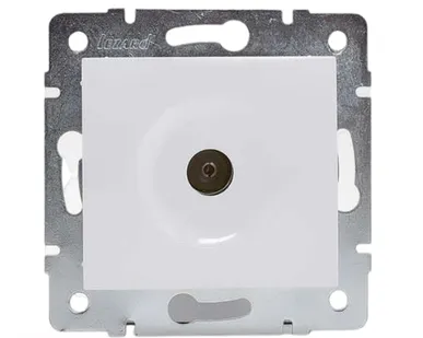 фото LEZARD Механизм розетки оконечной TV СП Karina бел. 707-0288-130 LEZARD