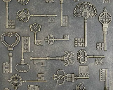 фото Чугунная плитка "Ключи 2"