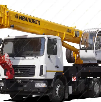 Фото №0 Аренда автокрана (автомобильного крана) Ивановец КС-45717А-1Р, Уфа