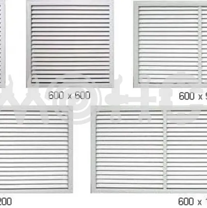 Фото №0 Решетка радиаторная 0,6*0,3 горизонтальная (белый)  (5) П ВМ