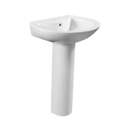 Фото №0 Azario AZ-3007 раковина с пьедесталом 55*46,5*80 см