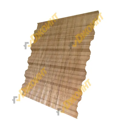 Фото №0 Профнастил НС-35 0,5 Printech двухсторонний Aspen 3D (Осина 3D wood)