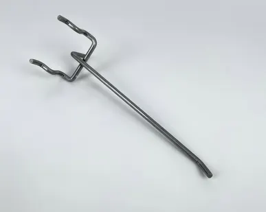 фото Крючок для перфорированной панели одинарный L=150мм d=5мм, шаг 50мм, цинк