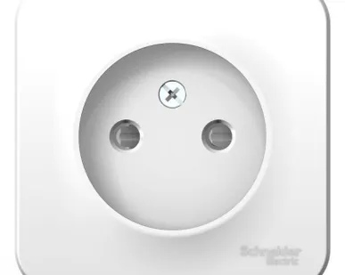 фото Розетка 1-м ОП BLANCA 16А 250В защ. шторки без заземл. изол. пласт. бел. SchE BLNRA001111