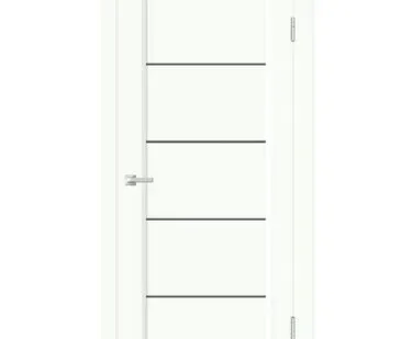 фото дверь межкомнатная со стеклом velldoris style style 1,белый опал, 600*2 000мм.