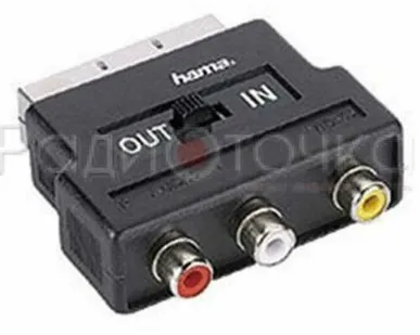 фото Переходник SCART+3RCA (вход-выход)
