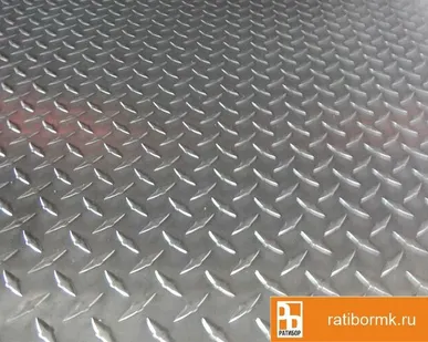 фото Лист алюминиевый рифленый 5х1200х3000 мм диамант