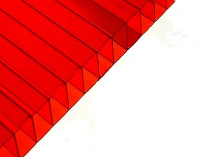фото Поликарбонат 2100х6000х10мм (красный) UltraPlast 1,04кг/м2