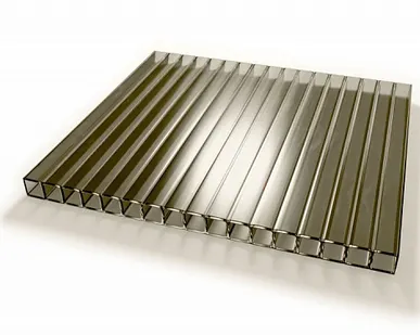фото Сотовый поликарбонат PLATINO Бронза 4 мм (2,1*12 м)