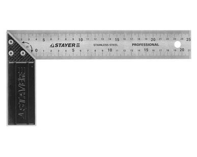 фото Угольник STAYER PROFI 3431-35_z01 столярный гравированная 
шкала 37/350 Sta