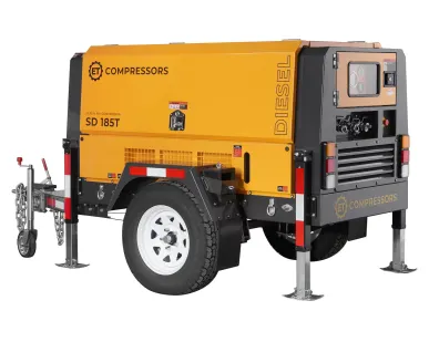 фото Дизельный винтовой компрессор ET-Compressors ET SD 185T-7 на шасси